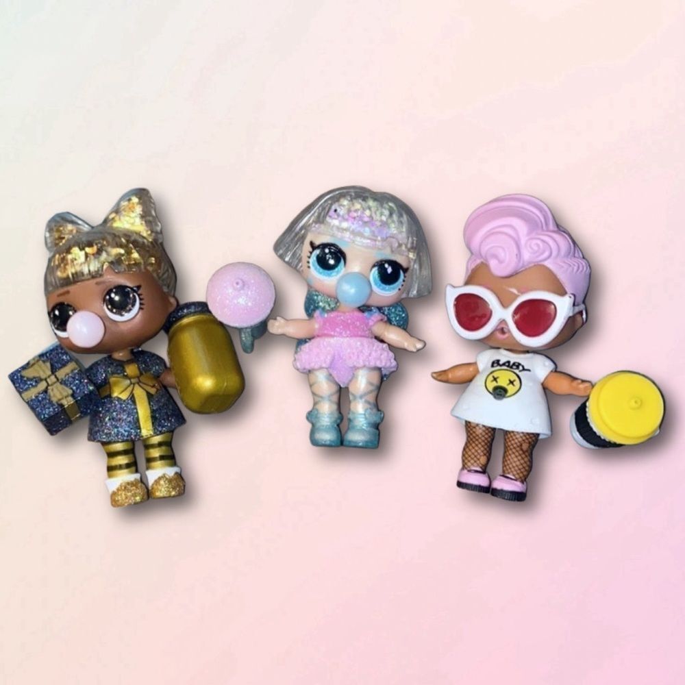 Retro, Early Edition, LOL Dolls, 3 Doll Bundle (#3)